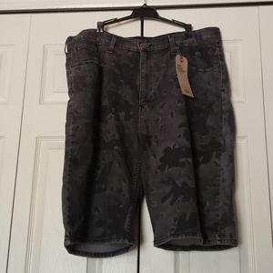 Men's Levi black camouflage short